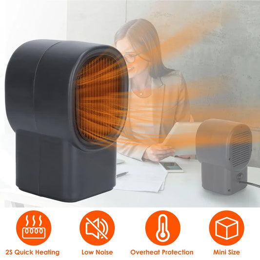 400w portable electric space heater mini desktop heater