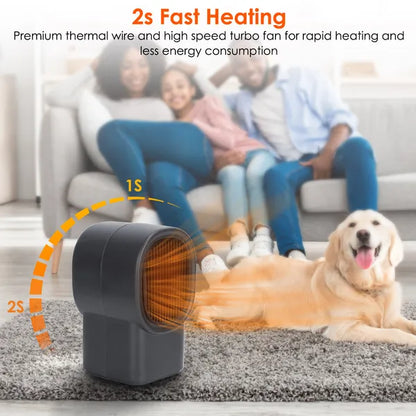 400w portable electric space heater mini desktop heater
