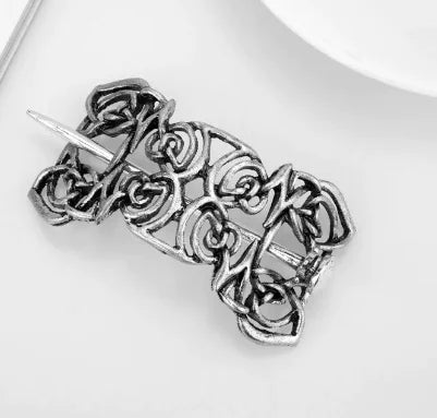 vintage viking metal hairpins nordic inspired hair accessory
